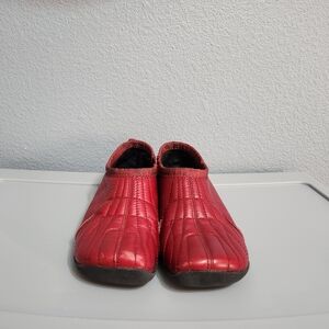DIESEL Size 7 women's red slip on loafers